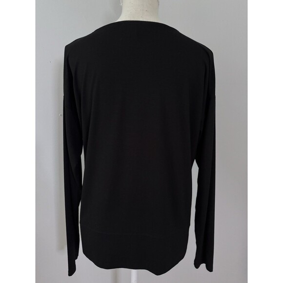 Eileen Fisher Womens Black V-Neck Box Top Size XXS Viscose Classic Minimal - Picture 2 of 6